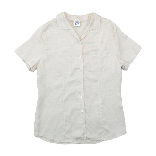 Yessica Camp Collar Shirt Beige S/m