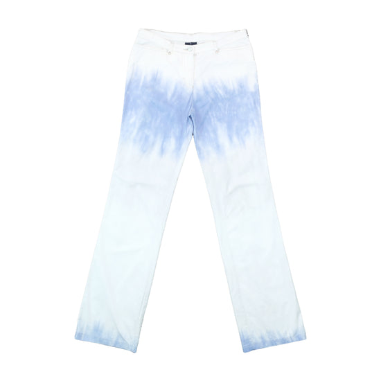 Trussardi Sport Straight-Leg Pants Tie-Dye Blue XS