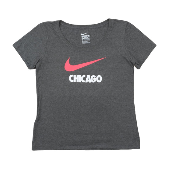 Nike Athletic Cut T-Shirt Heather Charcoal Gray L