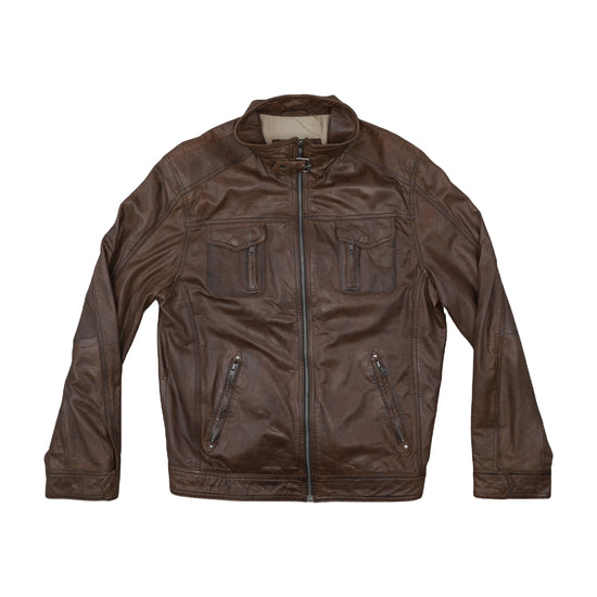 Bronson Leather Jacket Dark Brown 2XL