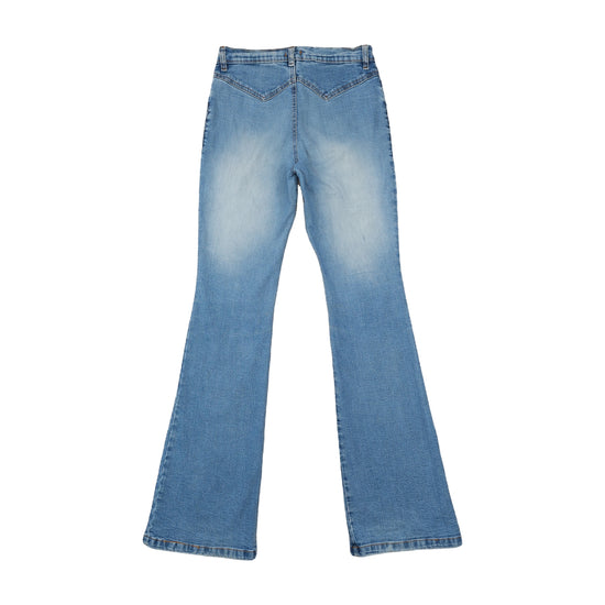 Asia Jeans Low-Rise Flare Bootcut Jeans Light Stonewash Blue XS