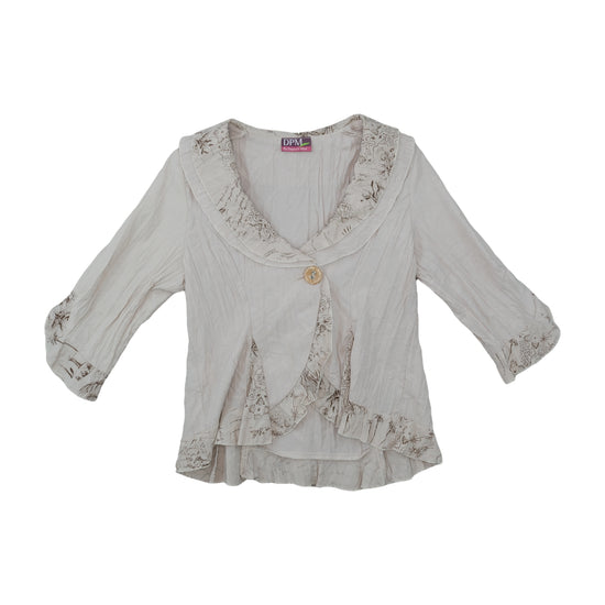 DPM By Depech Mod Boho Blouse Beige