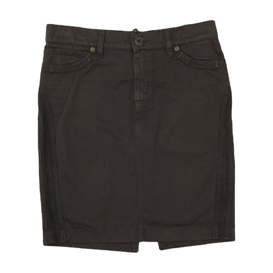 Liu Jo Pencil Skirt Corduroy Trim Dark Brown