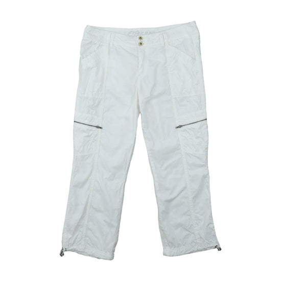 Esprit Cargo Crop Pants White L