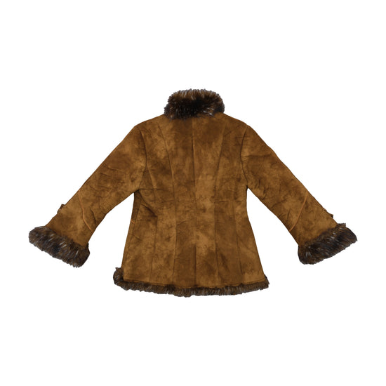 Mercury Fashion Group Boho Faux-Suede Jacket Brown XL
