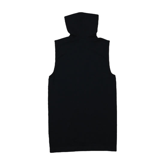 Vintage Y2K Rhinestone Cowl-Neck Tank Top Black L