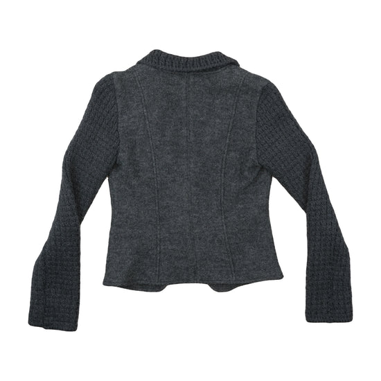 MAX&Co. Wool Mohair Knit Cardigan Heather Charcoal Grey S