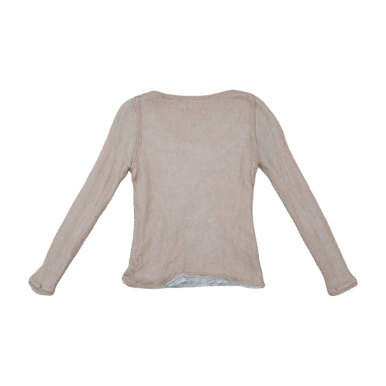 Marc O'Polo Sheer Knit Sweater Beige M