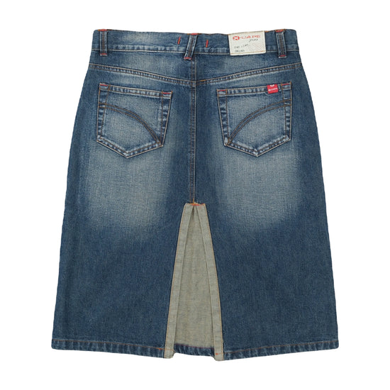 X-Cape Street Knights Denim Midi Skirt Blue L
