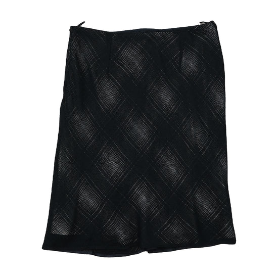 Marella Midi Skirt Argyle Jacquard Black XL