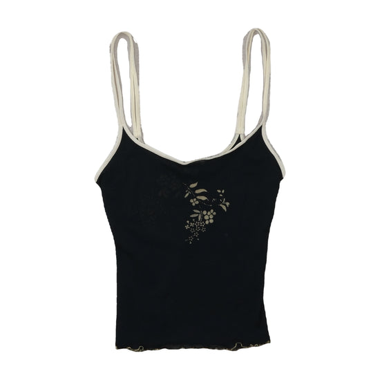 Intimissimi Camisole Gold Floral Print Black