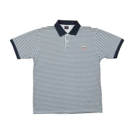 Paul & Shark Yachting Polo Shirt Navy Stripe XL
