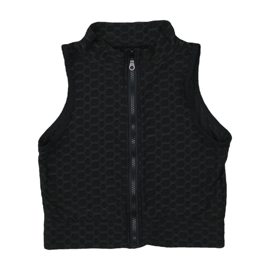 LINAIE Honeycomb Jacquard Crop Vest Black S