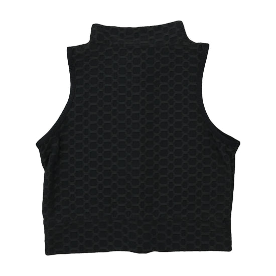 LINAIE Honeycomb Jacquard Crop Vest Black S