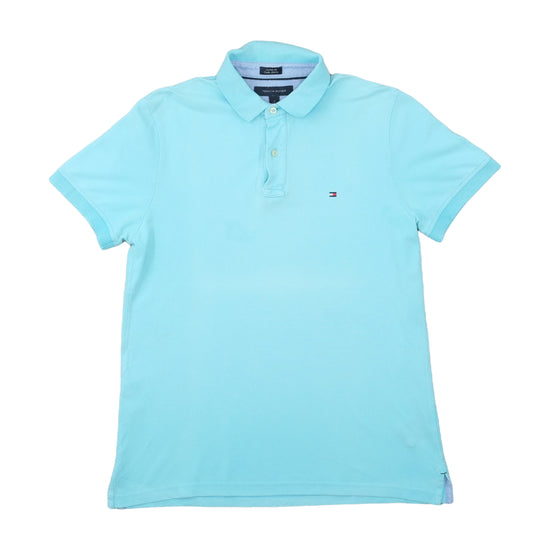 Tommy Hilfiger Custom Fit Polo Light Aqua Blue M