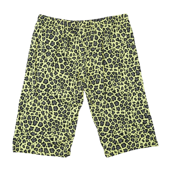 Esmara Lingerie Shorts Neon Yellow Leopard Print 2XL