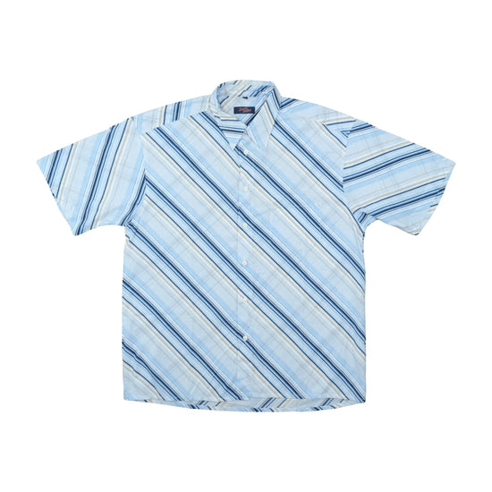 Seven Wells Striped Shirt Light Blue XL