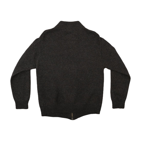 GANT Lambswool Full-Zip Sweater Charcoal Grey XL