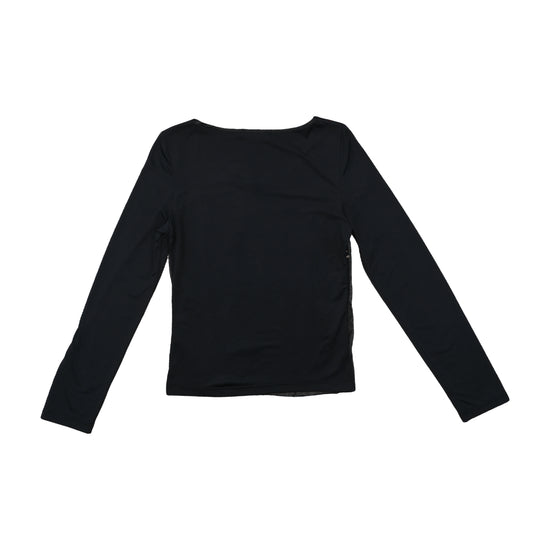 Mithos Long-Sleeve Top Sequin Beaded Black S