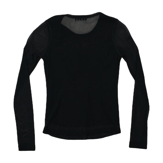 EROS Mesh Sleeve Studded Sweater Top Black