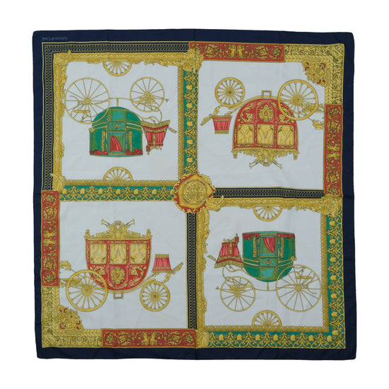 Lorenzo di Credi Printed Scarf Navy One Size