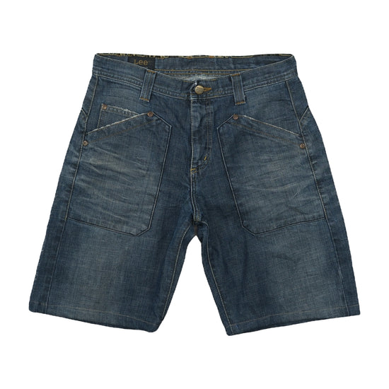 Lee Denim Shorts Mid-Wash Blue