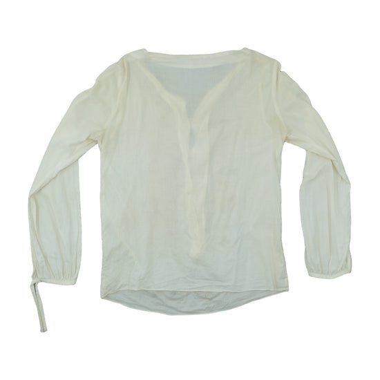 Pinko Boho Coin Bead Embellished Blouse Cream S