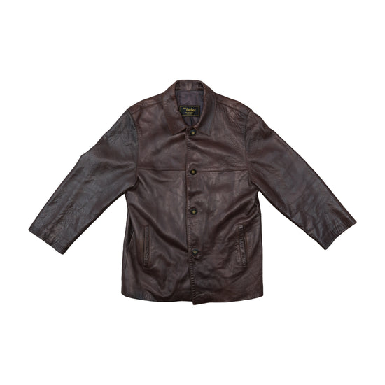 Hnos Luber Leather Jacket Dark Chocolate Brown XL