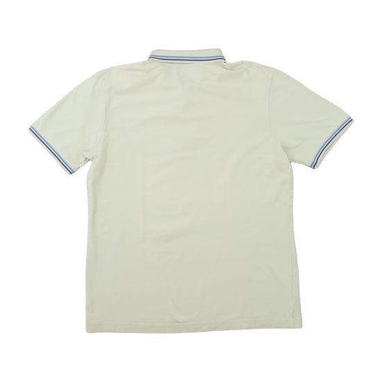 Kappa Polo Shirt Tipped Collar Beige L