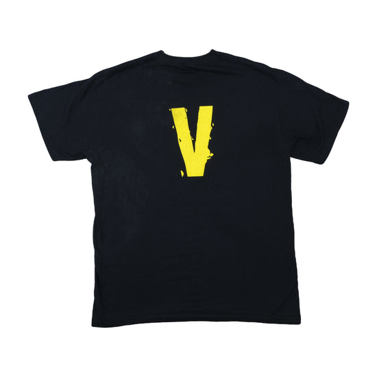 Fruit of the Loom Vintage Graphic T-Shirt Black Yellow M