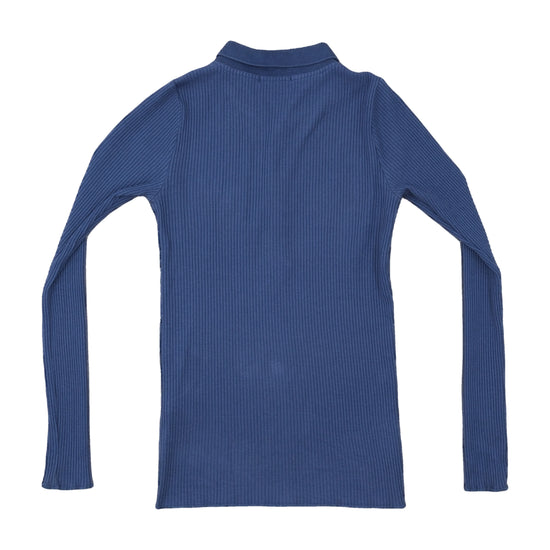 Polo Ralph Lauren Ribbed Long-Sleeve Polo Slate Blue XS
