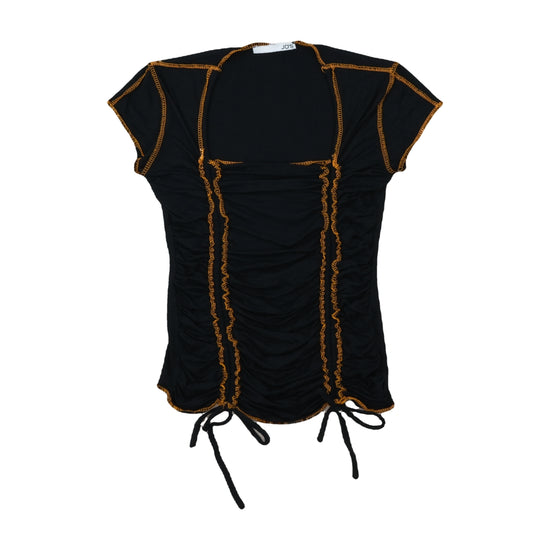 JO'S Collins Ruched Bodycon Top Black XS