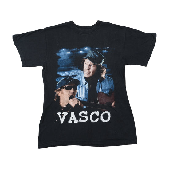 Vintage Vasco Rossi Concert T-Shirt Faded Black L