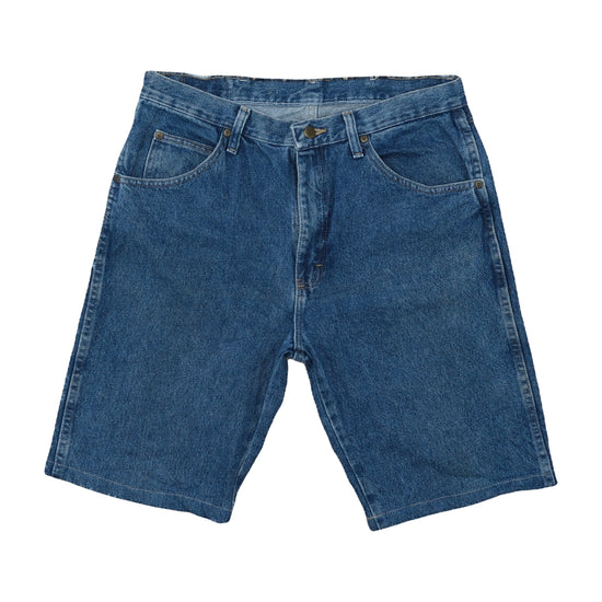 Wrangler Authentic Jeans Denim Shorts Medium Wash Blue