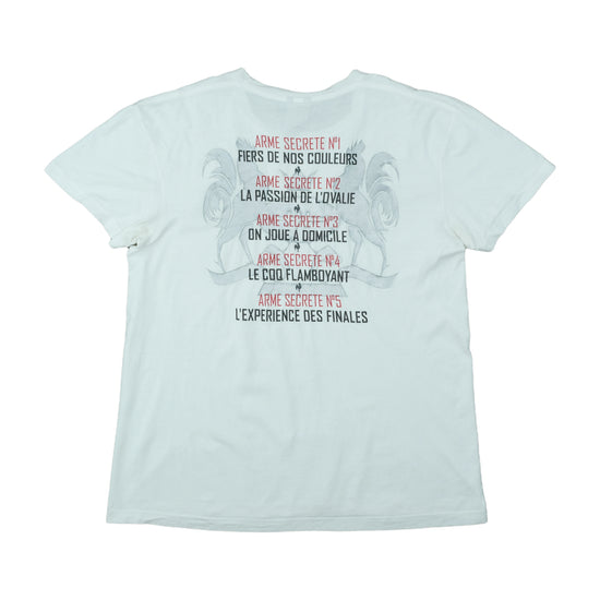 Nike XV De France FFR Rugby T-Shirt White 2XL