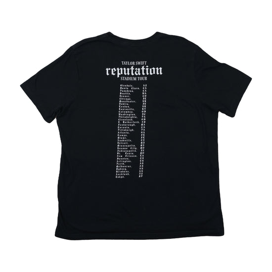 Taylor Swift Reputation Stadium Tour T-Shirt Black 2XL