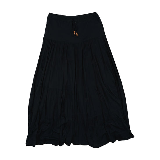 Pimkie Tiered Maxi Skirt Boho Black S