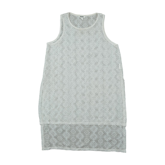 Jennyfer Lace Mini Dress Off-White L