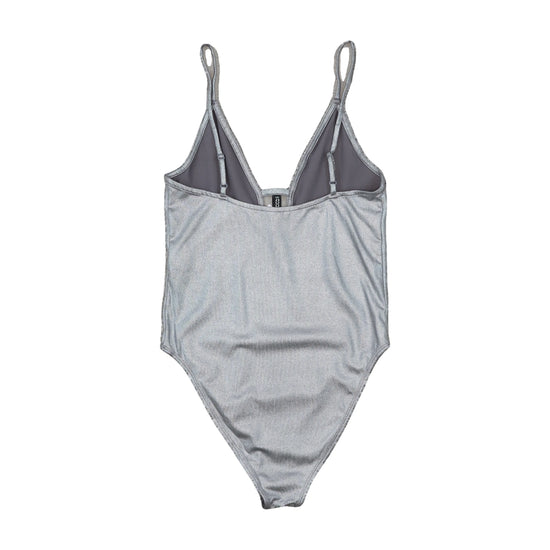 Divided H&M Metallic Swimsuit Silver XS