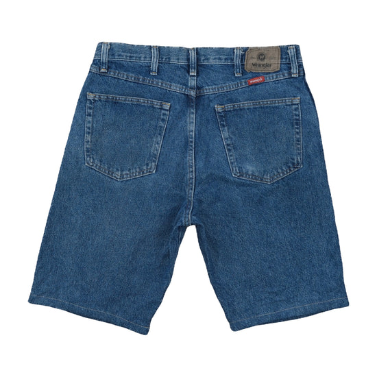 Wrangler Authentic Jeans Denim Shorts Medium Wash Blue