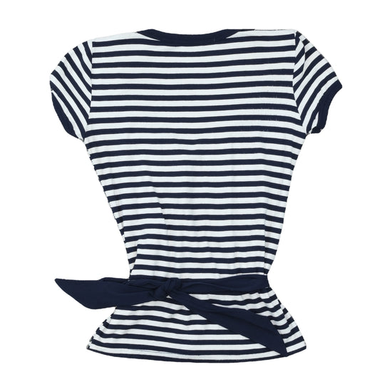 Kocca Breton Stripe Wrap T-Shirt Navy S