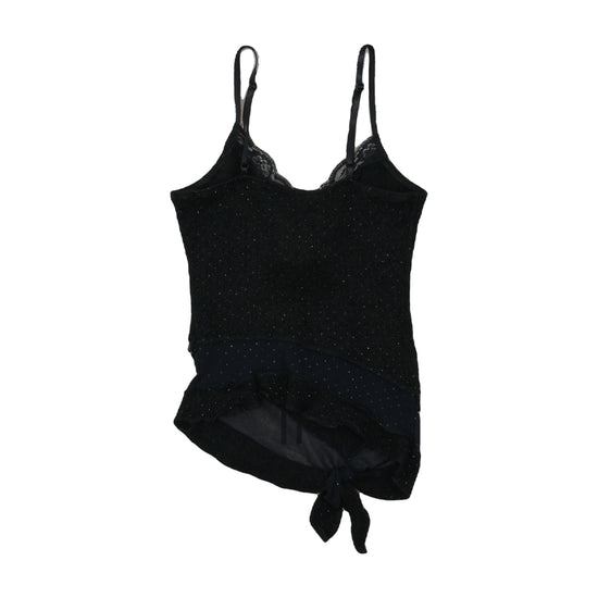 Vintage Y2K Glitter Lurex Camisole Black