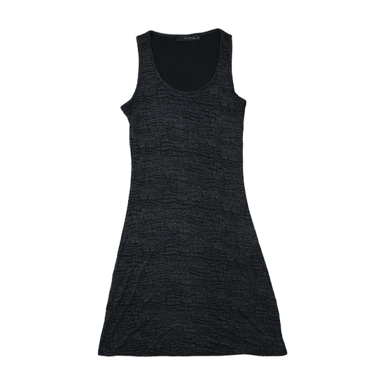 Calvin Klein Jeans Logo Print Sleeveless Mini Dress Black M