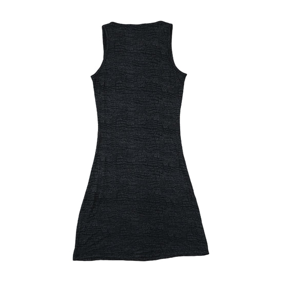Calvin Klein Jeans Logo Print Sleeveless Mini Dress Black M