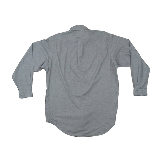 Ralph Lauren Yarmouth Button Up Shirt Houndstooth Gray L