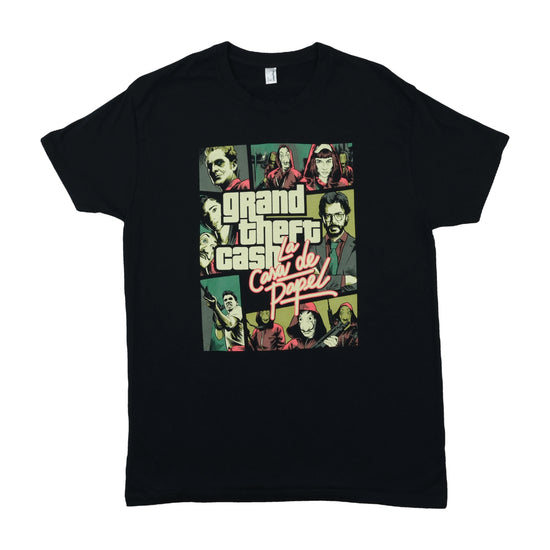 Pampling La Casa de Papel GTA Parody Graphic Tee Black L