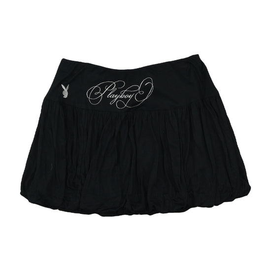 Playboy Bubble Hem Mini Skirt Black XS
