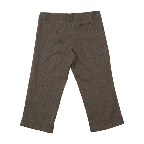Onyx Check Capris Olive Brown M
