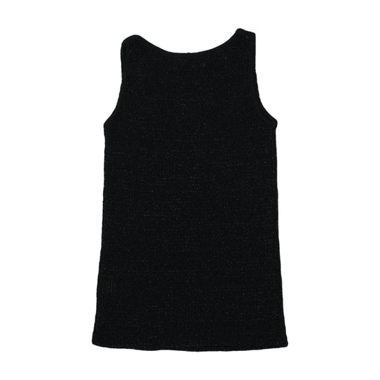 Arsiar Ribbed Lurex Tank Top Black
