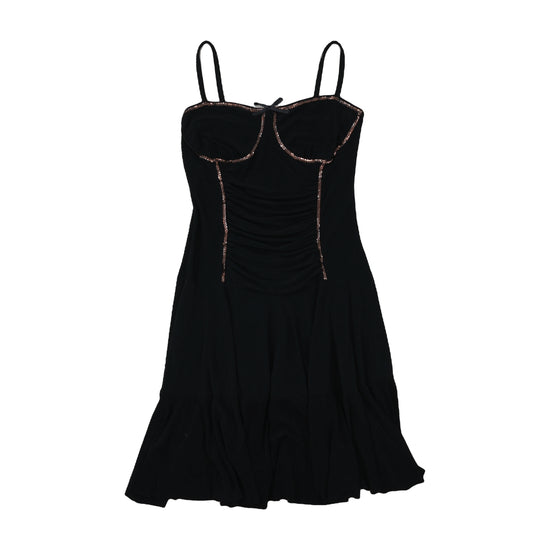 Sisters Point Party Dress Sequin Corset Detail Black M